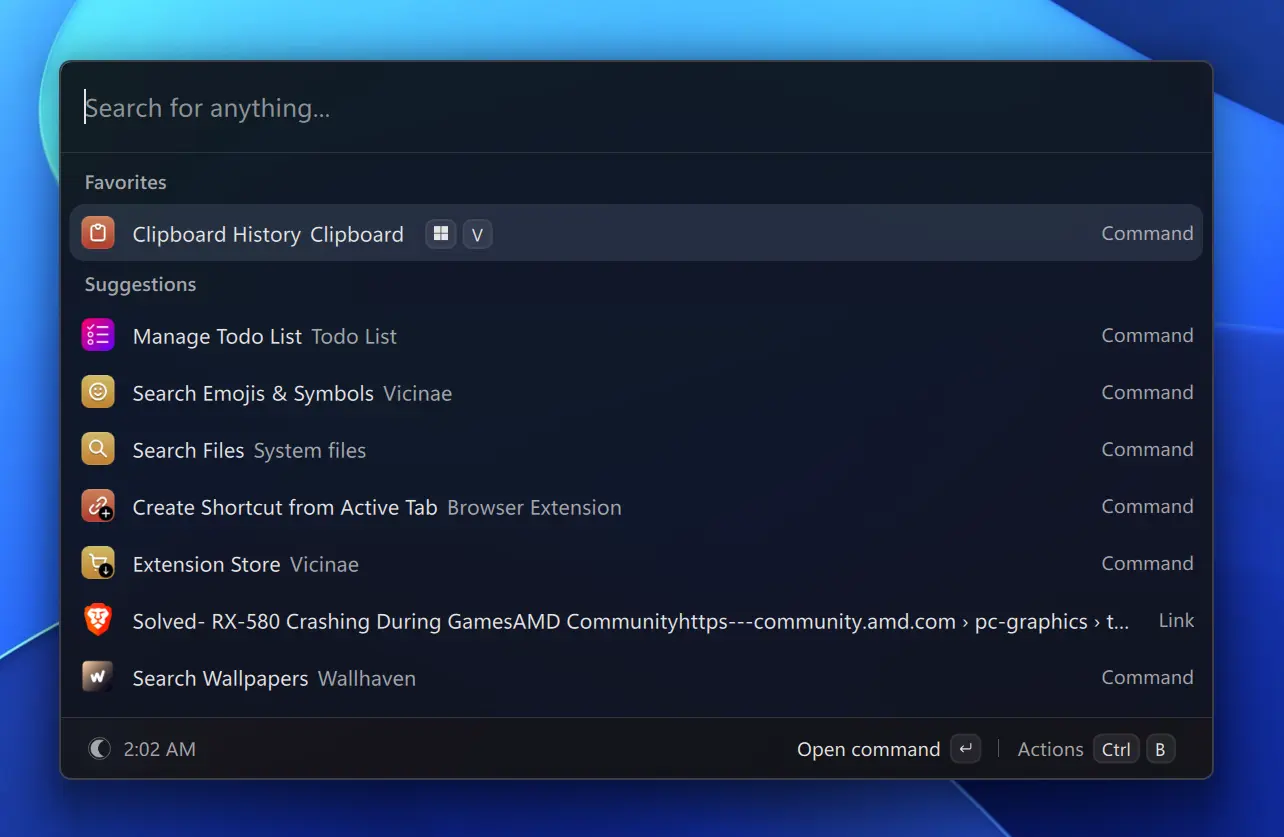 From Daily Friction to Shared Tools: My Journey Contributing Extensions to Vicinae