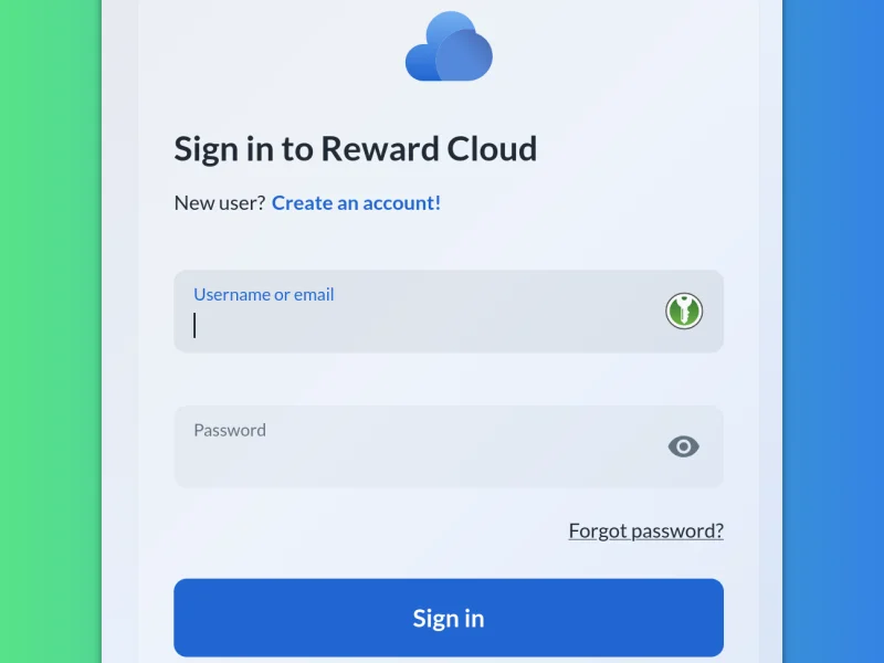 ITG Commerce • Reward Cloud console