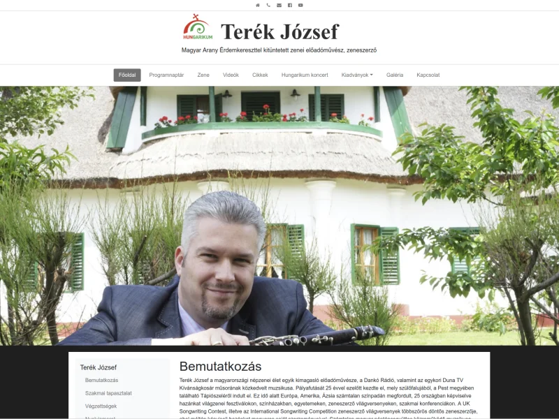 József Terék's homepage
